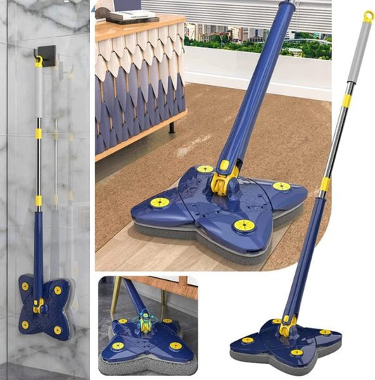 360° Rotatable Cleaning X Mop Adjustable Corner Mop Self Squeezing Wringing Mop Multifunctional Rotating Mop For Floor Wall Window