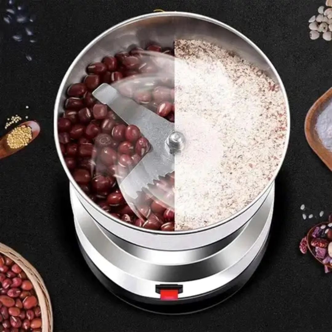 MULTI PURPOSE ELECTRIC GRINDER AUTOMATIC COFFEE, SPICE & BEAN GRINDER STAINLESS STEEL