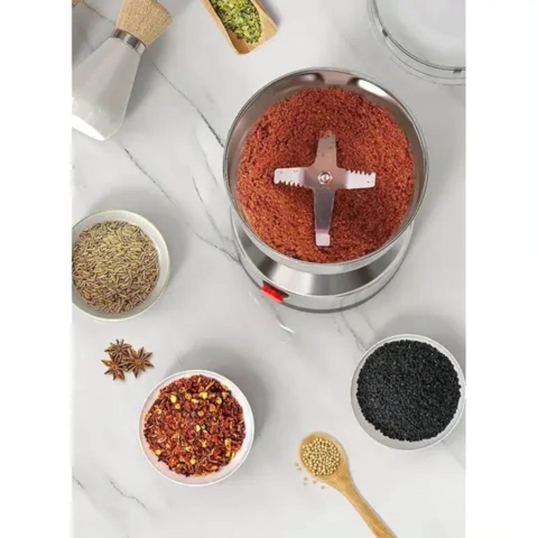 MULTI PURPOSE ELECTRIC GRINDER AUTOMATIC COFFEE, SPICE & BEAN GRINDER STAINLESS STEEL