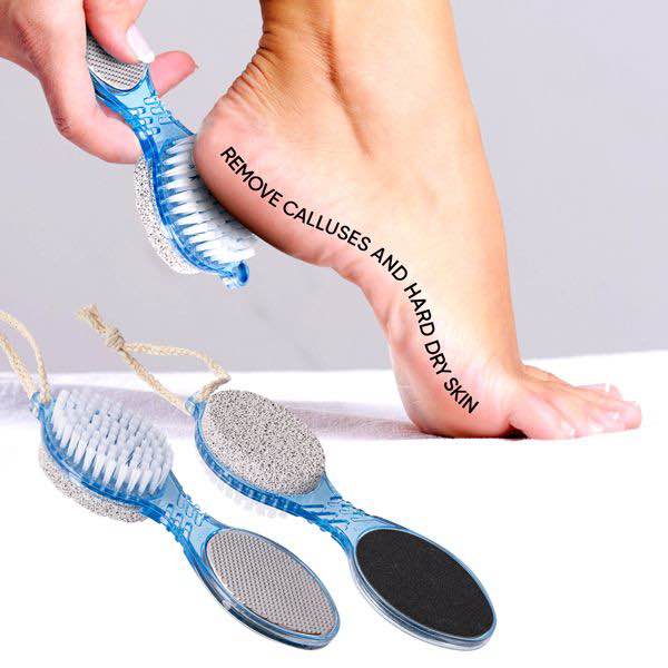 4-in-1 Paddle Brush for Feet – Complete Foot Care in One Convenient Tool