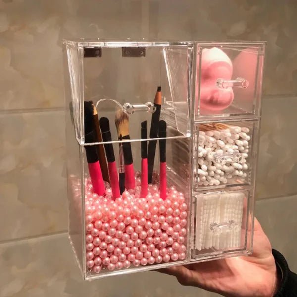 Premium Acrylic Makeup Brush Holder - Organize Your Beauty Station!