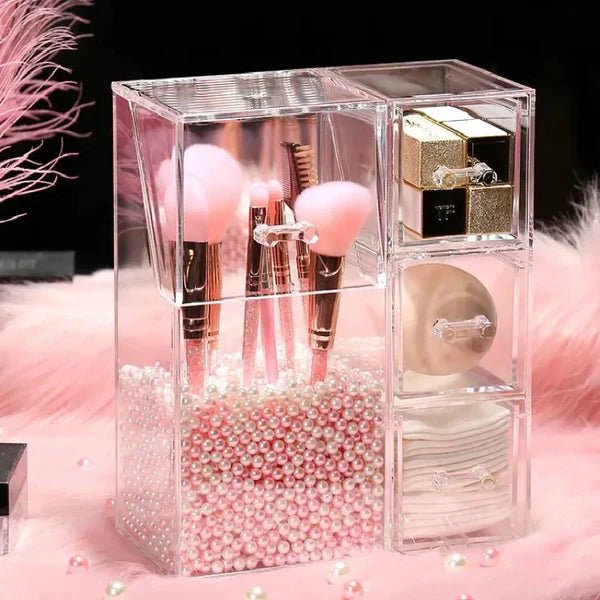 Premium Acrylic Makeup Brush Holder - Organize Your Beauty Station!