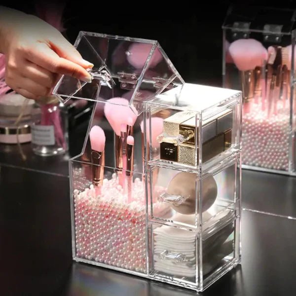 Premium Acrylic Makeup Brush Holder - Organize Your Beauty Station!