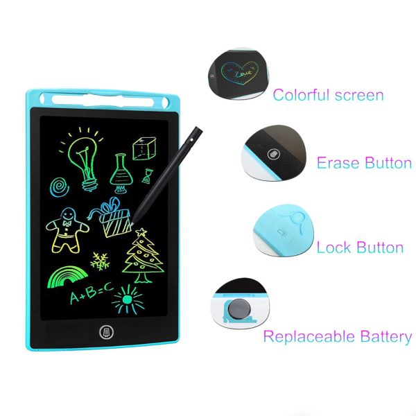 Multi Color 8.5inch Writing Tablet For Kids